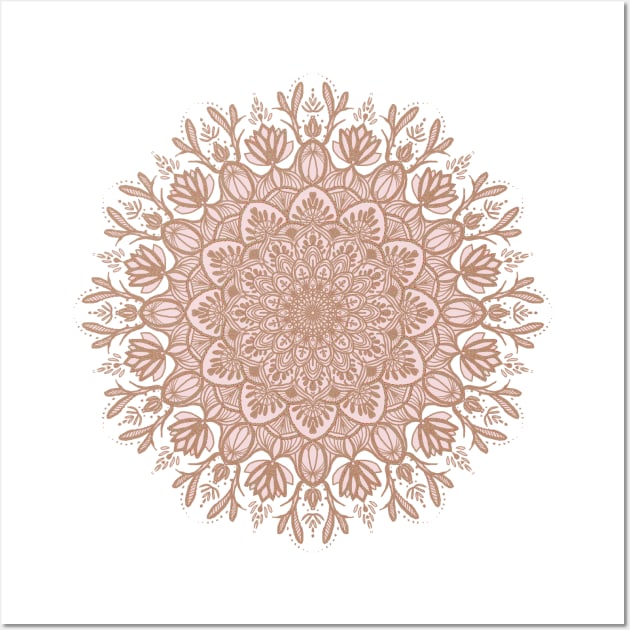 BEIGE MANDALA Wall Art by artbysavi